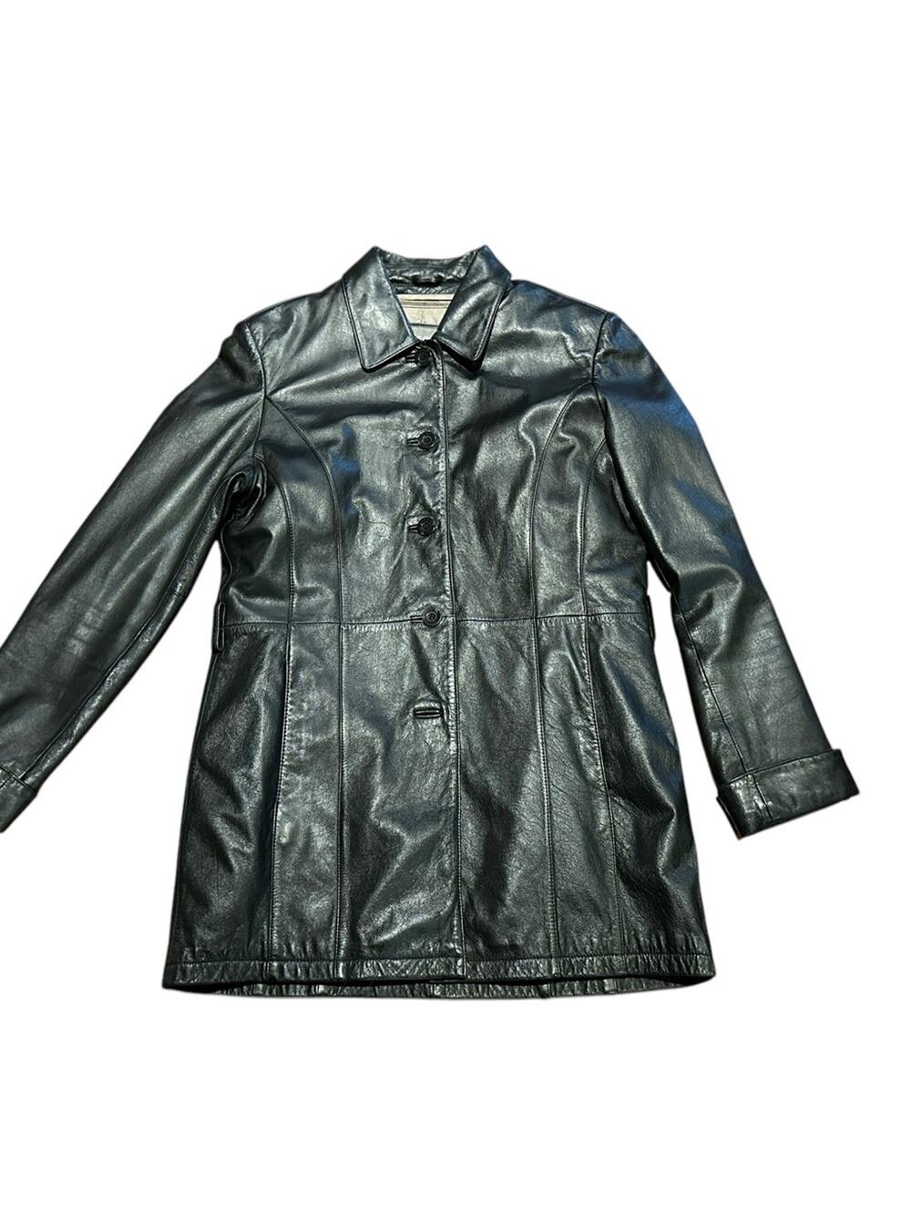 Wilsons Leather Women's Medium Black Leather Jacket/Coat Thinsulate Liner